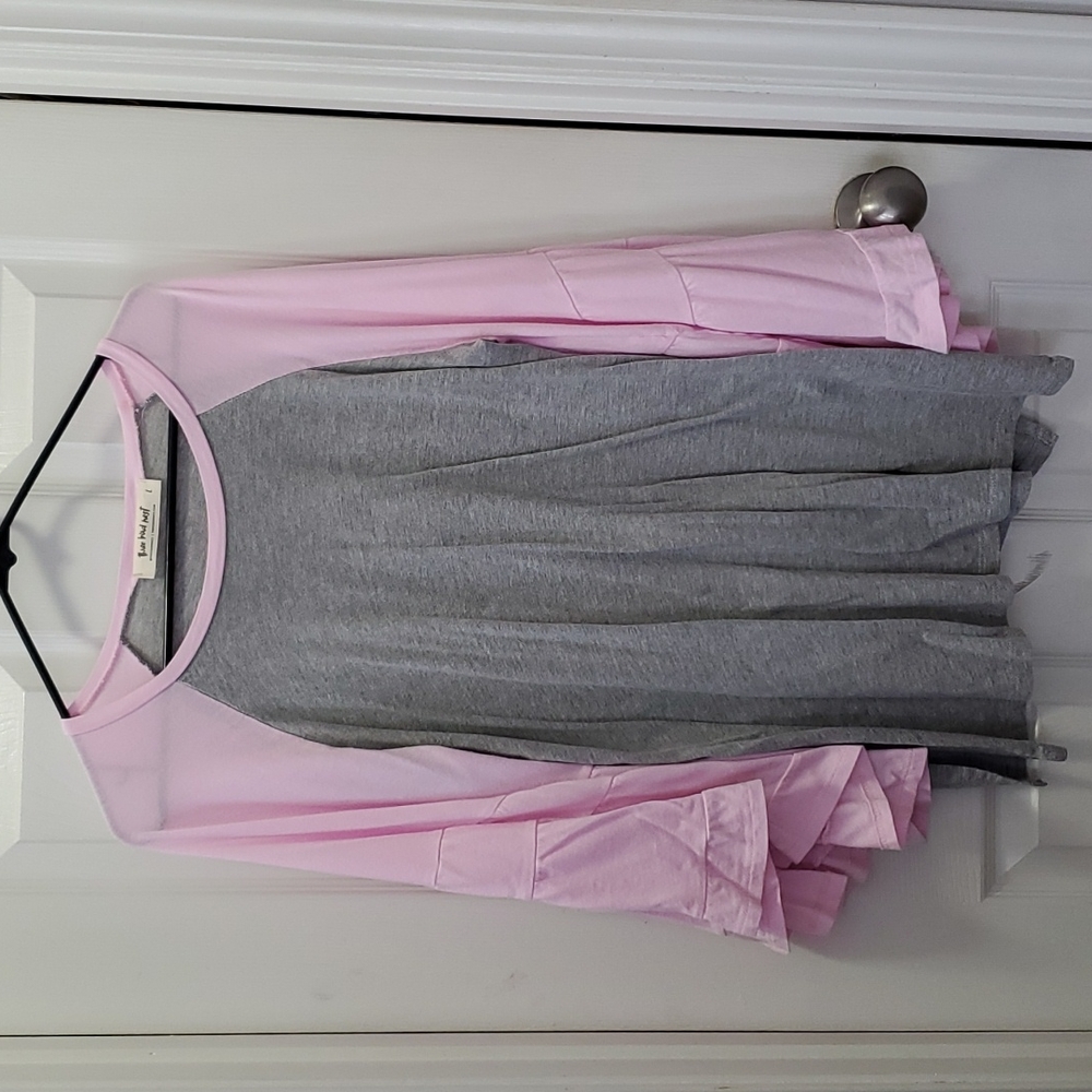 Bell sleeve baseball tee